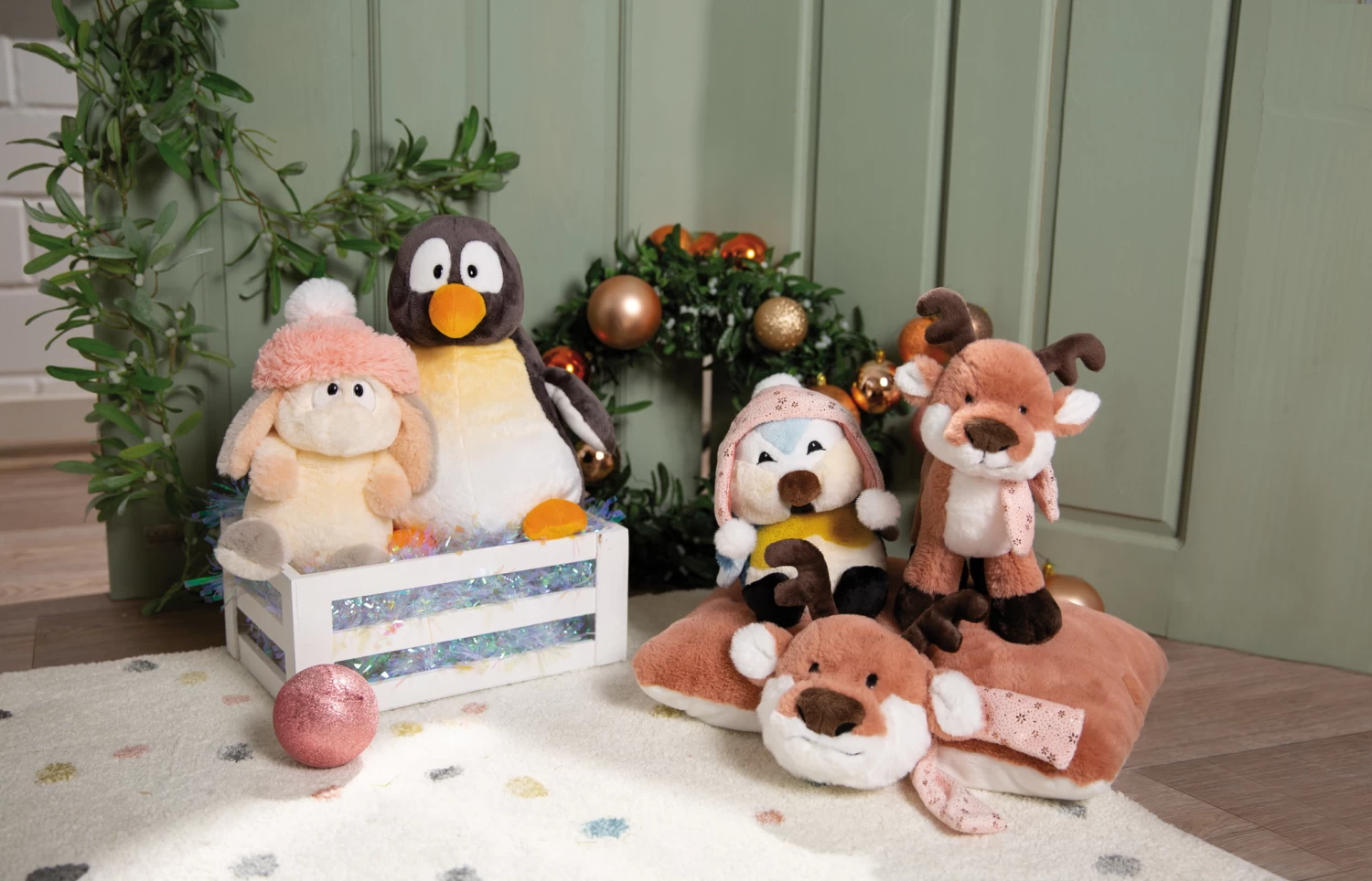 Nici 48323 Pinguin Noshy Sitzend Ca 60cm Plüsch Kuscheltier Winter Friends GREEN 2 Nici 48323 Pinguin Noshy Sitzend Ca 60cm Plüsch Kuscheltier Winter Friends GREEN – Bild 2