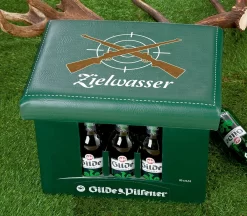 Gilde Bierkasten Sitzkissen "Zielwasser" Ca. 44x34cm Sitzpolster 49843