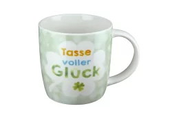 Gilde 49940 Porzellan Tasse "Tasse Voller Glück" Ca. 380ml