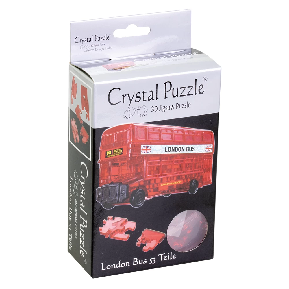 HCM Kinzel Crystal Puzzle 3D - London Bus 53 Teile Ca. 10cm 59156 2 HCM Kinzel Crystal Puzzle 3D - London Bus 53 Teile Ca. 10cm 59156 – Bild 2