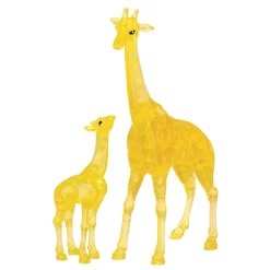 HCM Kinzel Crystal Puzzle 3D - Giraffenpaar Mit Baby 38 Teile Ca. 10cm 59177