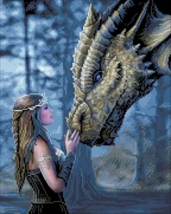 Crystal Art Anne Stokes Drachenmärchen 40x50 Cm Inkl. Holzrahmen