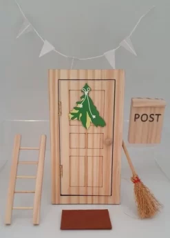 Wichteltüre / Elfentüre Mit Zubehör - Edition Natur - Weihnachtsdeko Ca 18cm