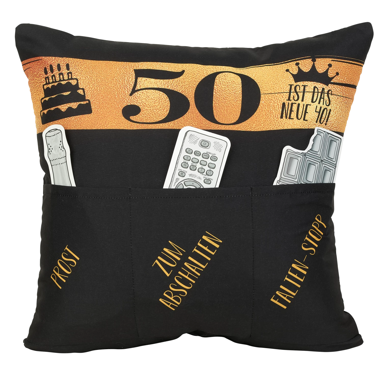 Hergo Sofahelden Kissen Mit Taschen 43x43cm - 50. Geburtstag 8776 1 Hergo Sofahelden Kissen Mit Taschen 43x43cm - 50. Geburtstag 8776