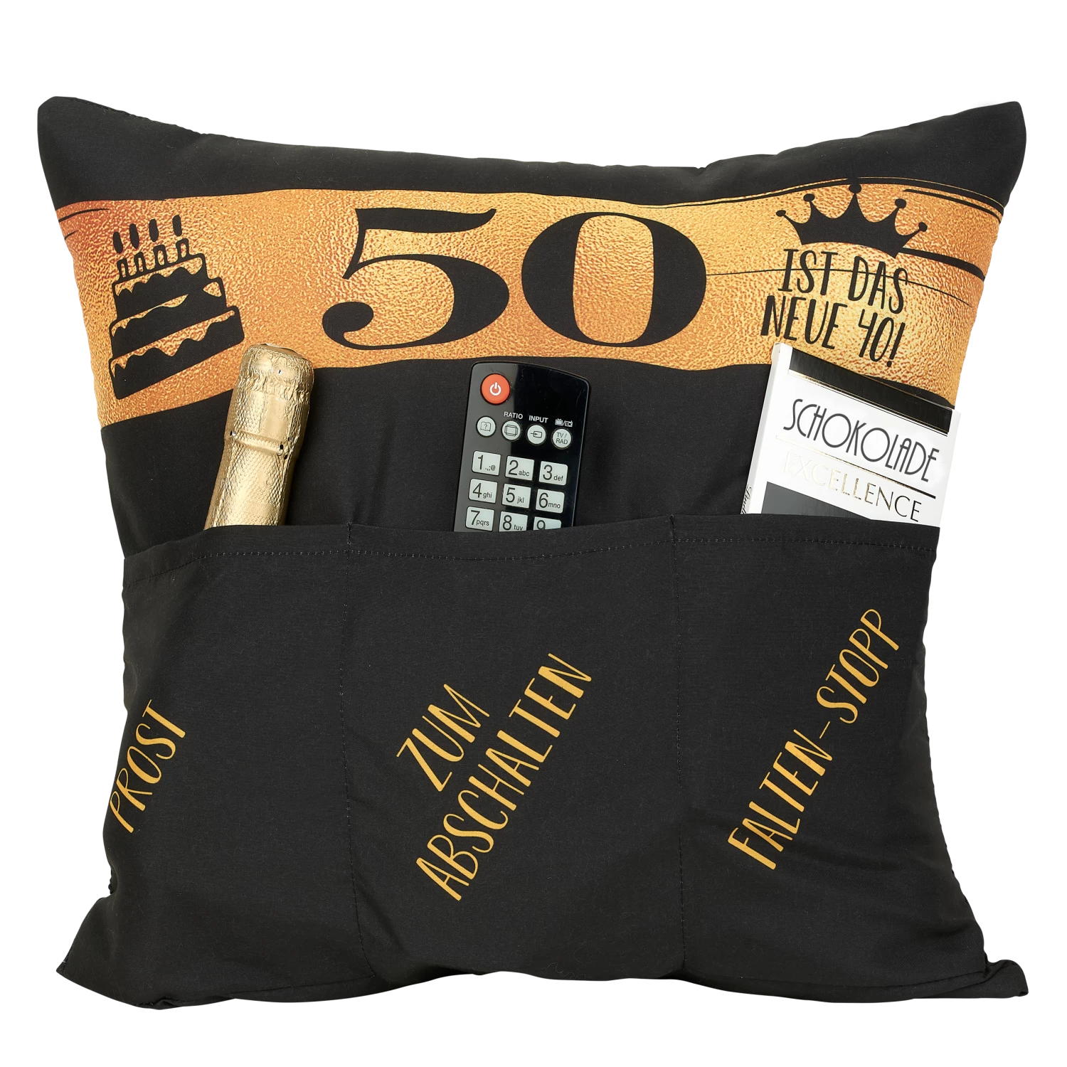 Hergo Sofahelden Kissen Mit Taschen 43x43cm - 50. Geburtstag 8776 2 Hergo Sofahelden Kissen Mit Taschen 43x43cm - 50. Geburtstag 8776 – Bild 2