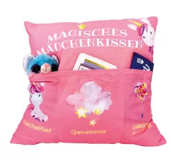 Hergo Sofahelden Kissen Mit Taschen 43x43cm - Mädchenkissen 8840