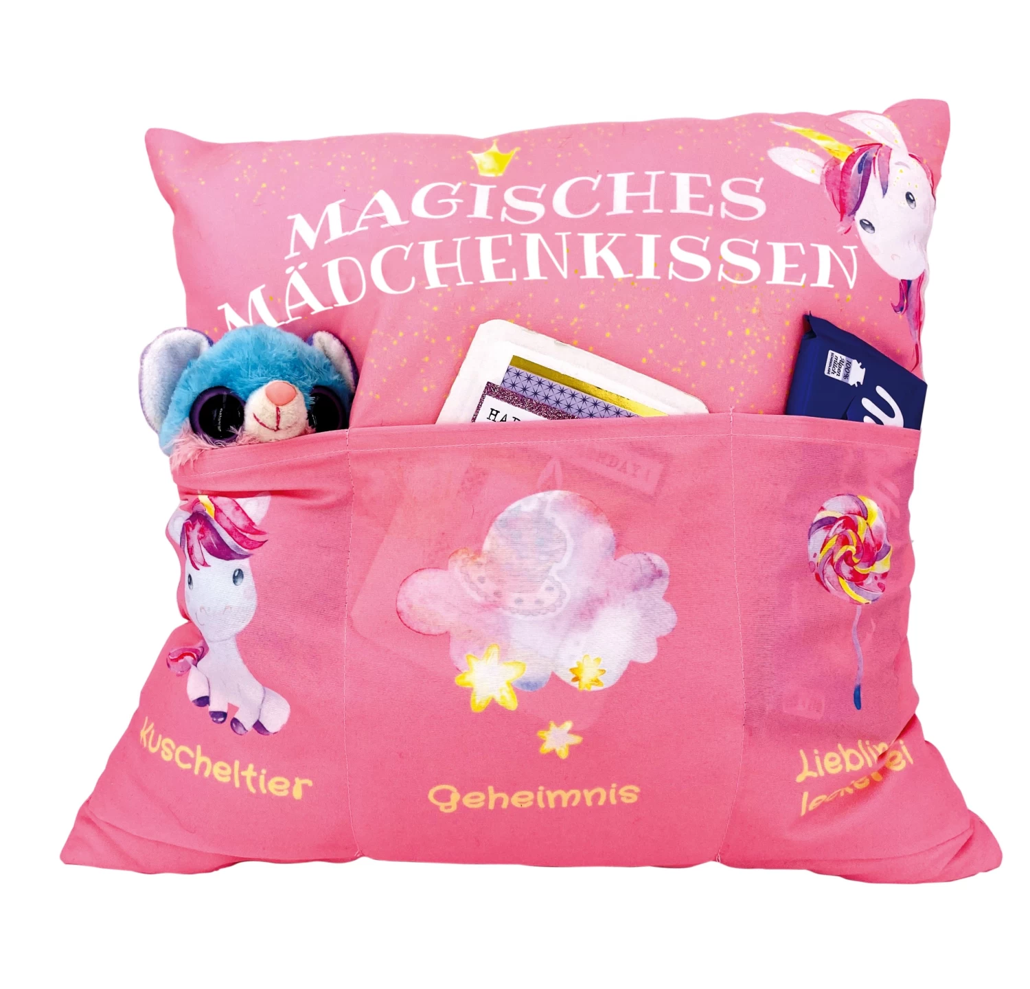 Hergo Sofahelden Kissen Mit Taschen 43x43cm - Mädchenkissen 8840 1 Hergo Sofahelden Kissen Mit Taschen 43x43cm - Mädchenkissen 8840
