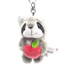 Nici 90792 Schlüsselanhänger Waschbär Rod Mit Apfel 10cm Plüsch Taiwan Limited -Kuscheiz Geschäft 90792 3