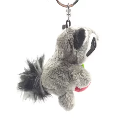 Nici 90792 Schlüsselanhänger Waschbär Rod Mit Apfel 10cm Plüsch Taiwan Limited -Kuscheiz Geschäft 90792 6