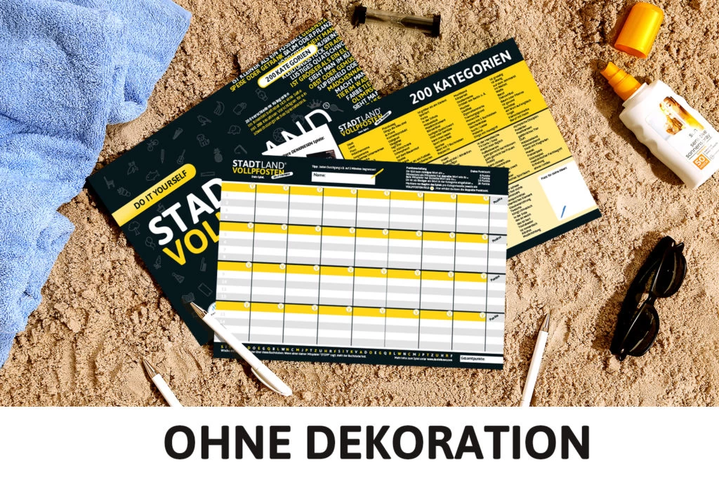 Stadt Land Vollpfosten Do It Yourself DinA4 Format Mit 200 Kategorien Reisespiel 4 Stadt Land Vollpfosten Do It Yourself DinA4 Format Mit 200 Kategorien Reisespiel – Bild 4