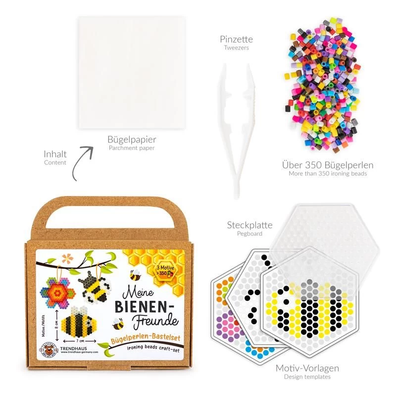 Trendhaus 957078 Meine Bienenfreunde Bügelperlen-Kreativset Im Bastelkoffer 2 Trendhaus 957078 Meine Bienenfreunde Bügelperlen-Kreativset Im Bastelkoffer – Bild 2