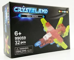 Johntoy N-Brix Crystaland Mini Series Bausteine - 99059 Passagierflugzeug (32 Teile)