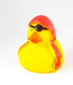 Gummiente Badeente Mit Quietsche - Pirat Mit Rotem Tuch