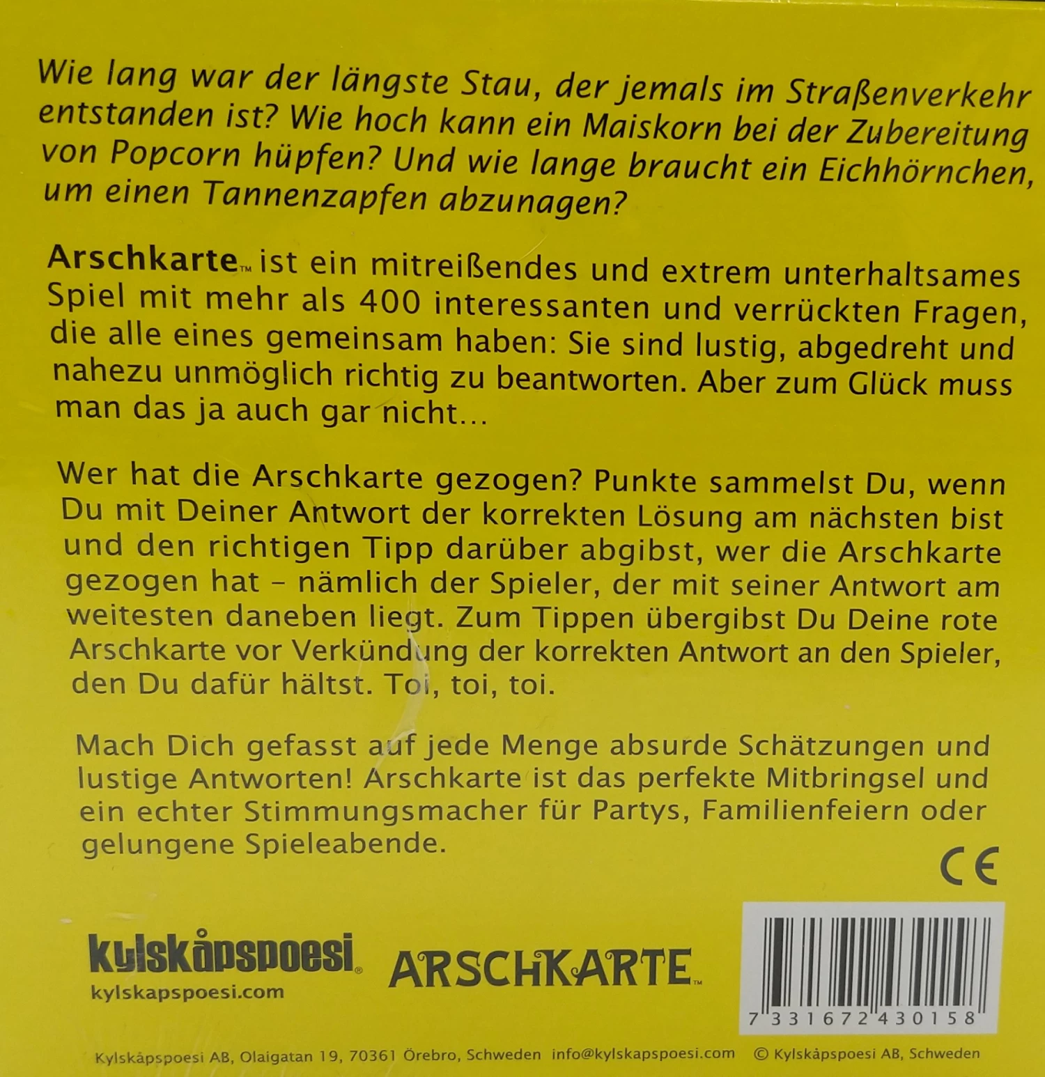 Arschkarte - Das Unterhaltsame Fragenspiel Ab 2 Spieler 2 Arschkarte - Das Unterhaltsame Fragenspiel Ab 2 Spieler – Bild 2