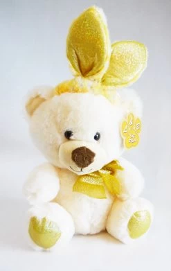 Landahl & Baumann 3215 Bär Mit Hasenohren Ca 20cm Plüsch - Gelb