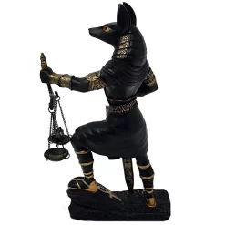 Ägyptische Anubis Figur Mit Schale Ca. 26cm Handbemalt Dekogegenstand MC90178 -Kuscheiz Geschäft MC 90178 NEUES BILD 3