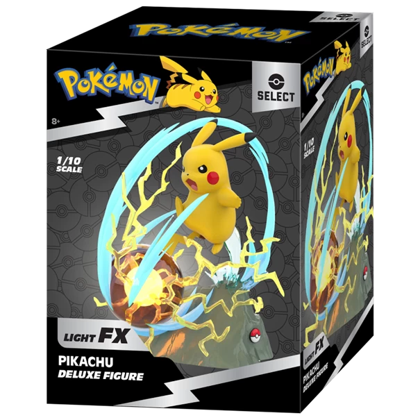 Jazwares PKW2370 Pokémon Select Light FX Collector Deluxe Statue - Pikachu 1 Jazwares PKW2370 Pokémon Select Light FX Collector Deluxe Statue - Pikachu