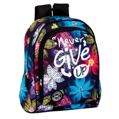 Perona 56262 Schul - Rucksack Freizeitrucksack Never Give Up 43cm