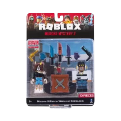 JAZWARES Roblox Mix & Match 2 Figuren Mit Zubehör - Murder Mystery 2 ROB0209