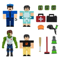 JAZWARES Roblox Mix & Match 4 Figuren Mit Zubehör - Field Trip Z: Principal Boss ROB0494 -Kuscheiz Geschäft Roblox Field Trip Z Principal Boss Group 01 ROB0494 NS OP 1 kk