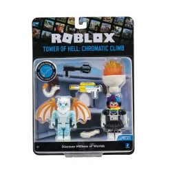 JAZWARES Roblox Mix&Match 2 Figuren Mit Zubehör - Tower Of Hell - Chromatic Climb ROB0685