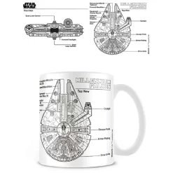 Pyramid 23478 Tasse Star Wars Millennium Falcon Skizze Kaffeetasse 315ml