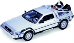 Welly SET De Lorean Back To The Future Teil 1-3 Diecast Metall Time Machine 1:24 -Kuscheiz Geschäft Welly De Lorean Back to the Future Teil 2 1zu24