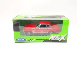Welly NEX Mercedes Benz 230SL Rot Mit Freilauf Diecast Metal 1:24 Sammelmodell