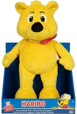 JAKKS PACIFIC Haribo Goldbär Plüsch Ca. 35cm Inkl. Erdbeer-Duft Im Pappdisplay -Kuscheiz Geschäft haribo goldbar jumbo pluschtier 35cm mit duft im box 2