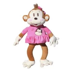 Grupo Moya Affe Affenmädchen Mit Kleid Und Schleife Ca 60cm Plüsch Kuscheltier