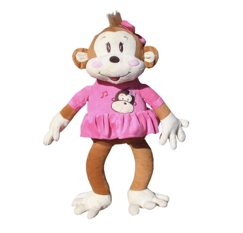 Grupo Moya Affe Affenmädchen Mit Kleid Und Schleife Ca 60cm Plüsch Kuscheltier 1 Grupo Moya Affe Affenmädchen Mit Kleid Und Schleife Ca 60cm Plüsch Kuscheltier