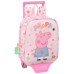 Safta Peppa Pig Und Freunde Having Fun Rucksack-Trolley (Vor)Schule Rosa Ca 28cm