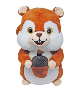 Eichhörnchen Mit Nuss Stofftier Plüsch Kuscheltier Ca. 38cm - Braun 3785