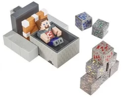 Minecraft Minecart Mayhem Spielset Mit Steve Figur +Zubehör 20x30cm Mattel GVL55 -Kuscheiz Geschäft minecraft minecart mayhem spielset 20x30cm 3