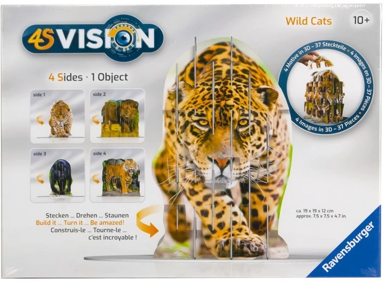 Ravensburger Wild Cats 3D SteckPuzzle 4S Vision Panther Löwe Tiger Gepard 1 Ravensburger Wild Cats 3D SteckPuzzle 4S Vision Panther Löwe Tiger Gepard